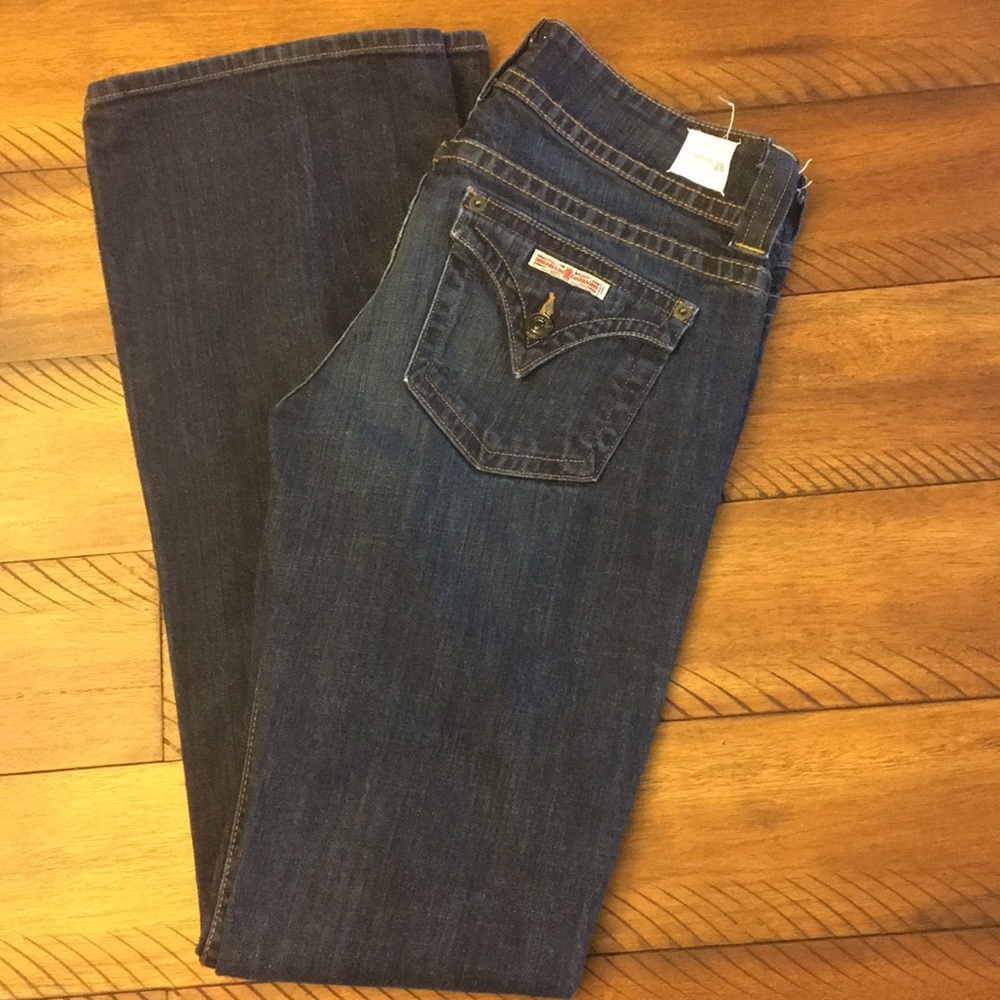 Hudson signature boot dark wash jeans